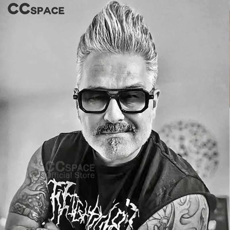 54381 Square Big Frame Anti Blue Light Leopard Glasses Frames Men Women Fashion Computer Eyeglasses Z250614