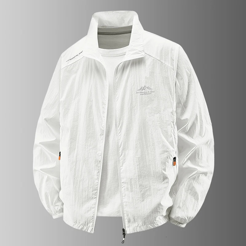 Summer Mens Sun Protection Casual Breathable Sports Windproof Water Resistant Ultrathin Jacket Outdoor Fishing Skin Clothing 250614