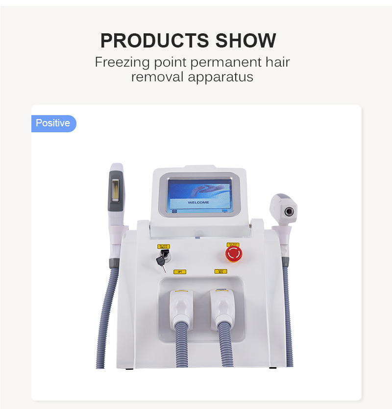 2 in 1 Multifunctional Tarbon Tattoo Removal E LIGHT IPL Nd Yag OPT Laser Hair Removal Painless Skin Rejuvenation Machine CE