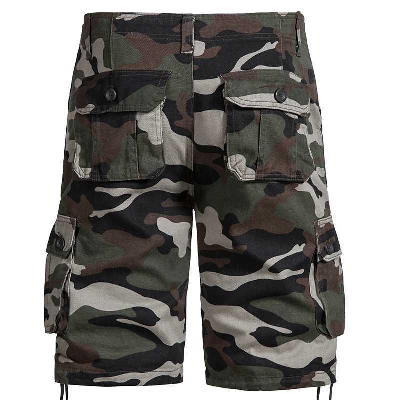 Mens Camo Shorts Summer Casual Half Pants Camouflage Outdoor Sports Short Pants Side Pocket Cotton Breathable Shorts W250614
