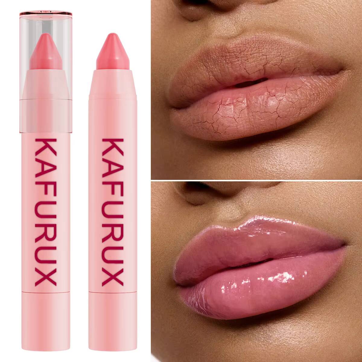 1PC Temperature Color-changing lipstick moisturizing warm and long-lasting Makeup not easy to stick Tinted Lip Balm Lips Cares happy