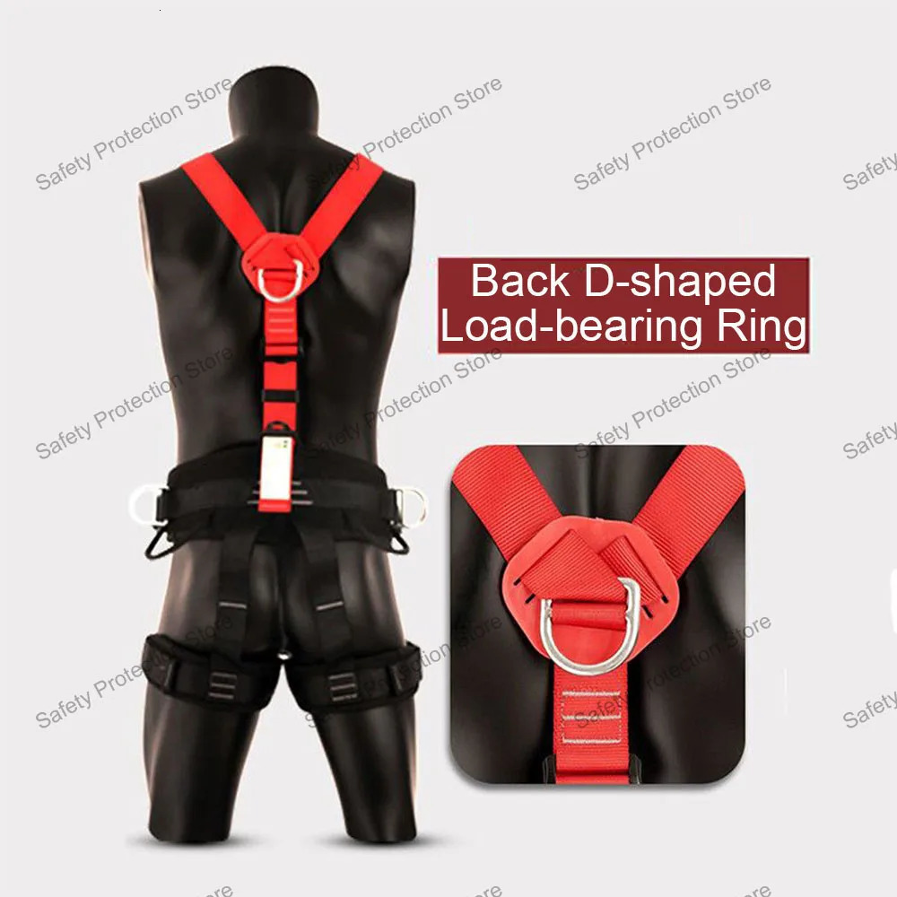 High Altitude Work Safety Belt Full Body Fivepoint Harness Outdoor Rock Climbing Training Construction Protect Equipment 250611