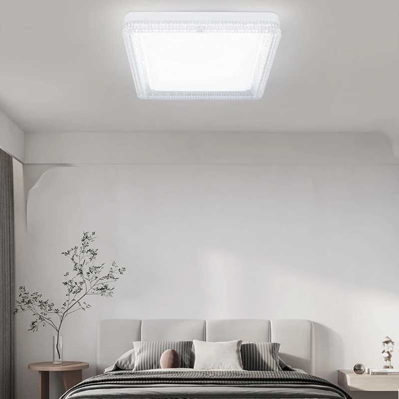 Modern Ultra-thin Square LED Ceiling Lamp Transparent Bedroom Office Kitchen For Room Ceiling Light Fixture Home DecorationXJ2500613