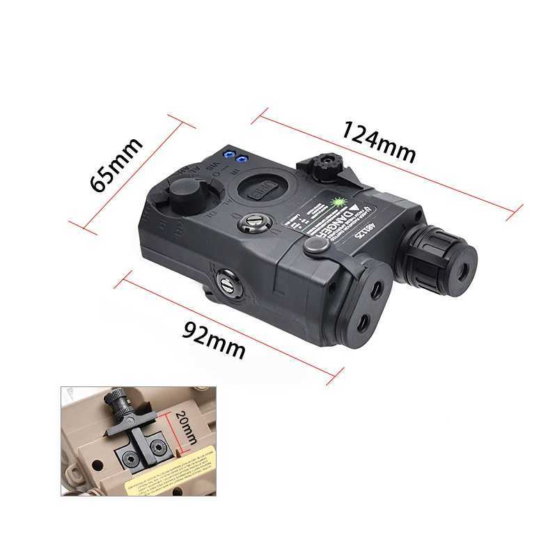 WADSN Tactical Gear Airsoft Flashlight PEQ15 PEQ 15 Red Dot Green IR Laser Pointer Indicator NGAL DBAL M300 M600 Weapon LightXJ250613