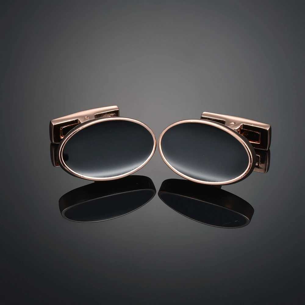 Novelty Luxury Quality Copper CaRBon Fibe/ Red Wood/Crystal Cufflinks Design for mens French suit accESSories gemelosXJ250614