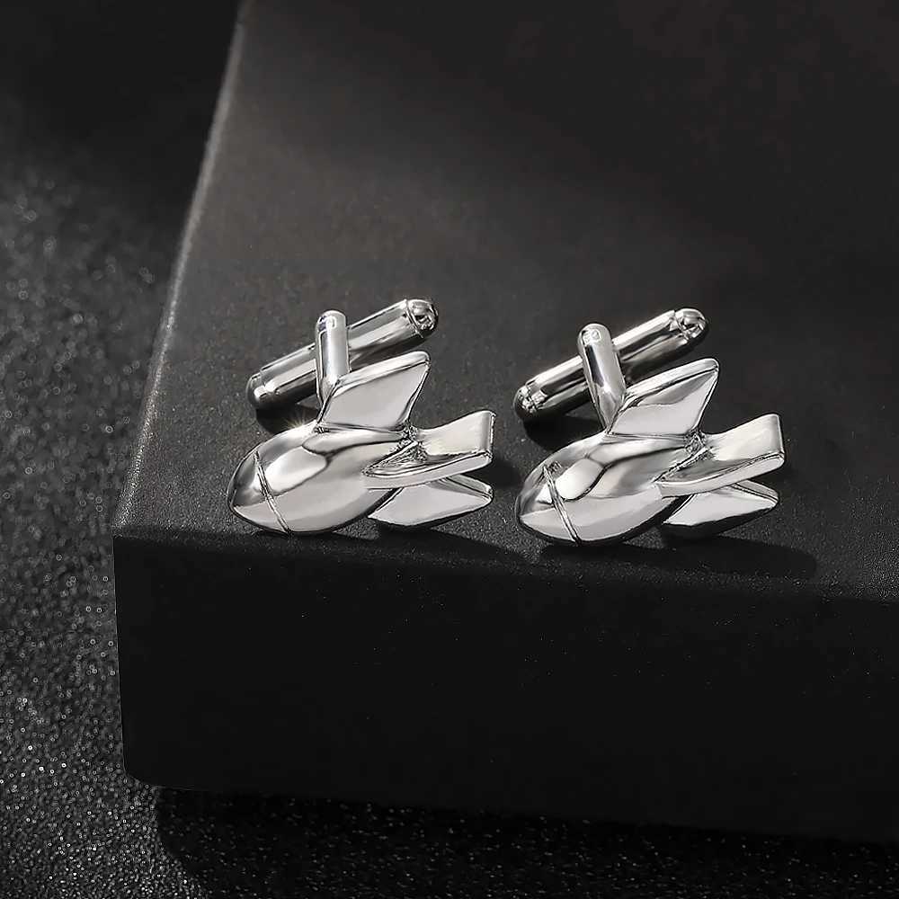 4 Styles Space Shuttle Cufflinks Personality Shuttlecraft Plane Cufflinks Suit Shirt Accessories For Men Gift XJ250614