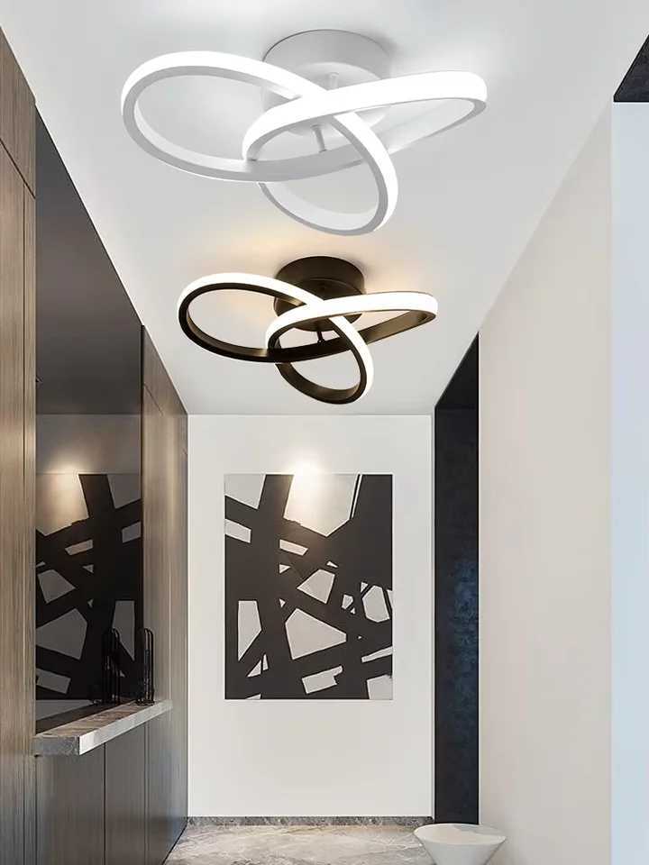 LED Ceiling Light 6500K White Light Spiral Aluminum Flush Mount Ceiling Light for Hallway Kitchen Balcony Corridor Laundry XJ2500613