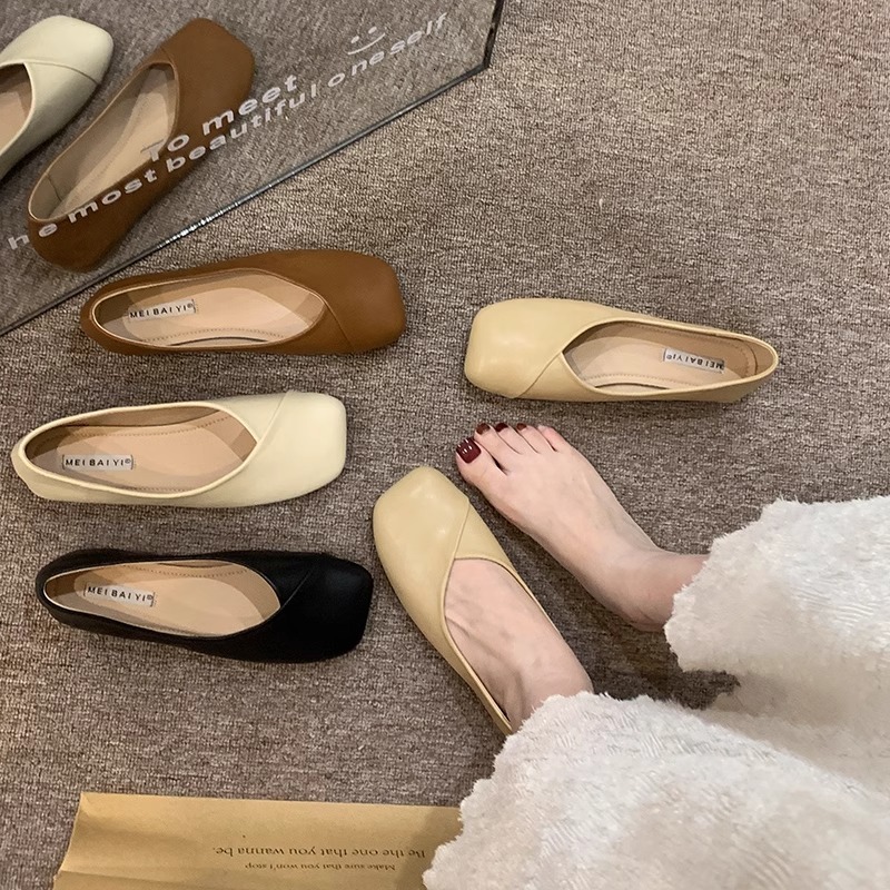 Ddmyoutdoor Ddmyoutdoor Shallow Mouth Grandma For Women Summer New Mary Jane Flat Single Loafers Gentle Evening Style Shoes Outdoor Outdoor Shoes