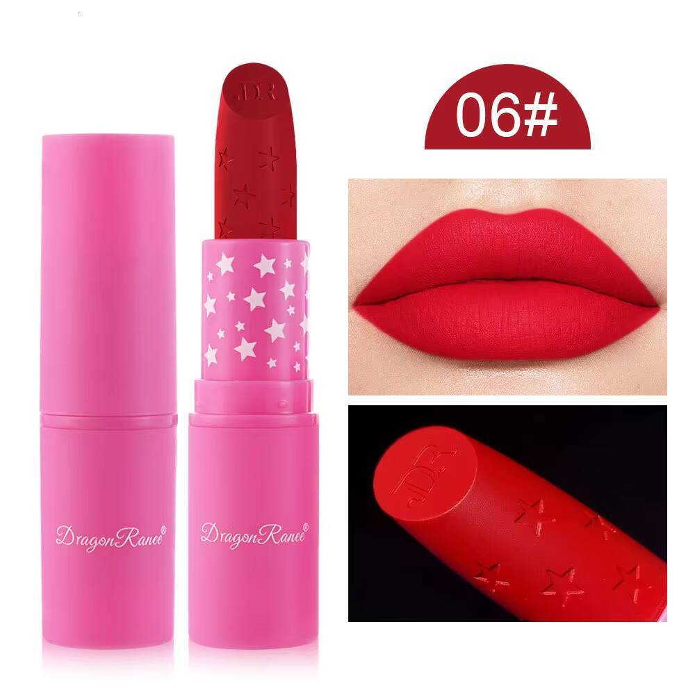 Matte Liquid Lipstick Non-stick Cup Long Lasting Velvet Nude Pink Black Lip Gloss Lips Tint Waterproof Korean Makeup happy