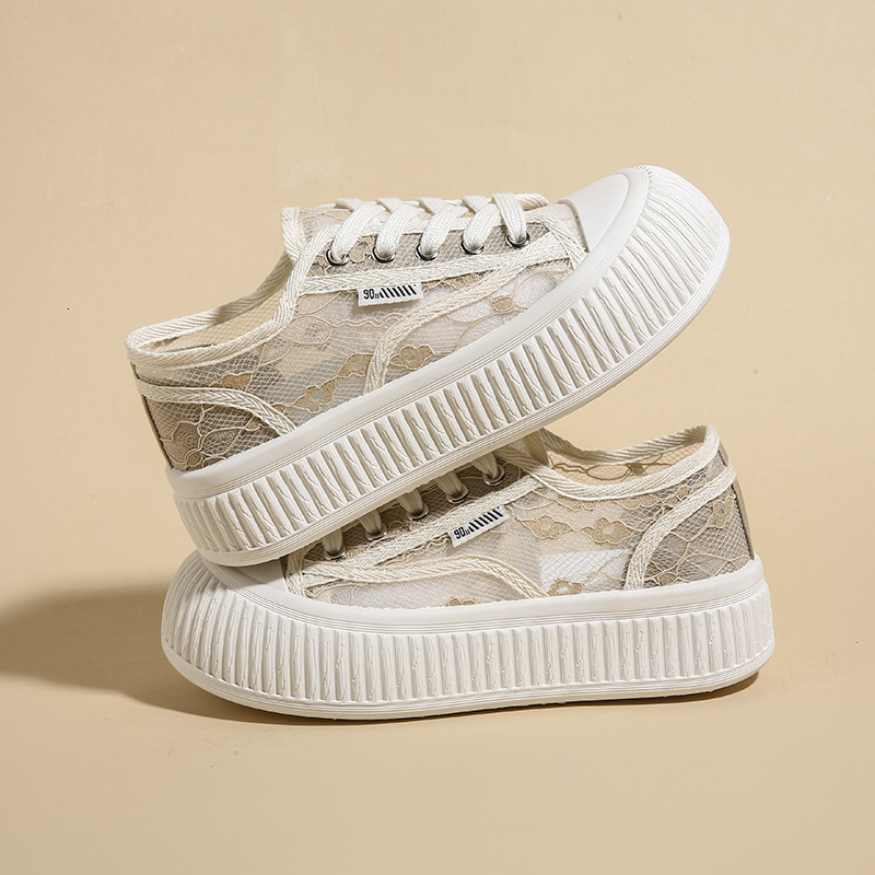 Ddmysports Summer New Breathable Chunky Sneakers Students Versatile Canvas Women Casual Ins Style Platform Shoes For Dt Outdoor Shoes