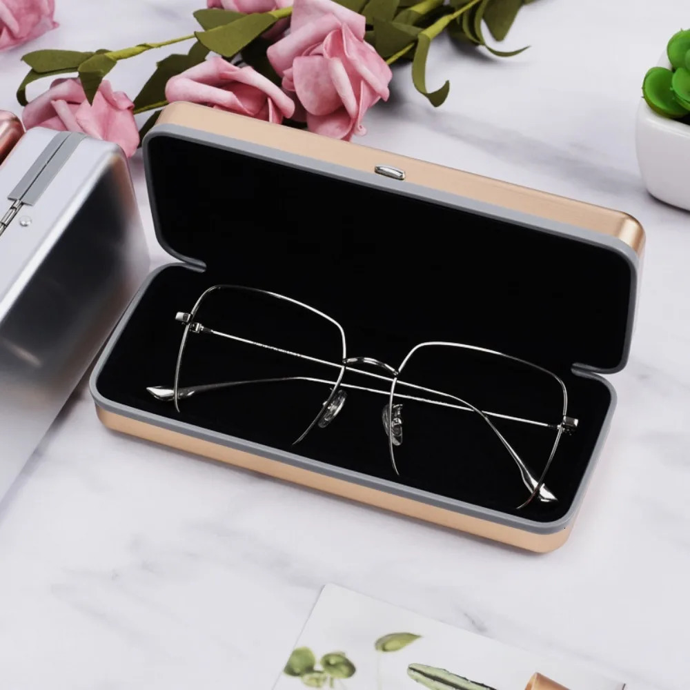 Cubojue Aluminum Glasses Case Hard Ultralight Eyeglasses Box Spectacles Reading Eyewear Storage 250610