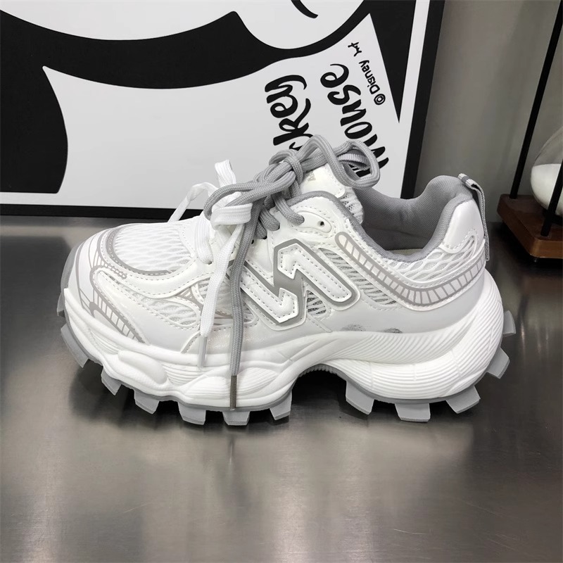 Ddmysports Korean Style High Value Thick Soled Dad New Summer Breathable Casual Sports Mesh Thin Height Increasing Women S Shoes Outdoor Shoes