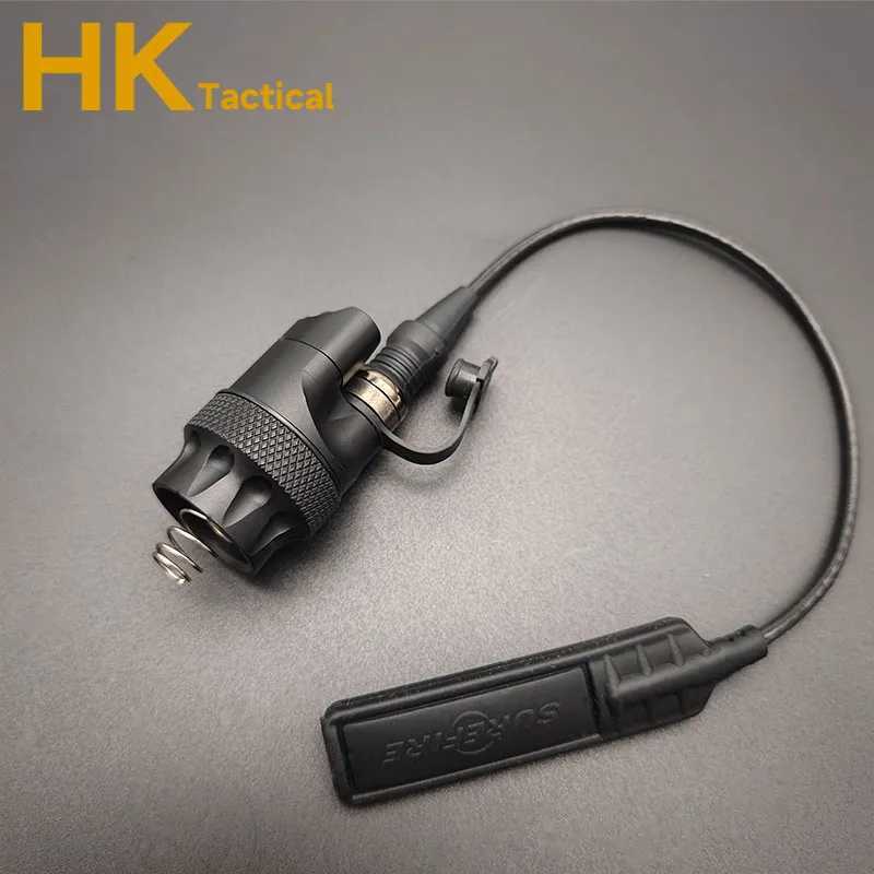 Tactical M300 M600 Flashlight Remote Pressure Switch Dual Function Control Plug Hunting Scout Light Switch AccessoryXJ250613
