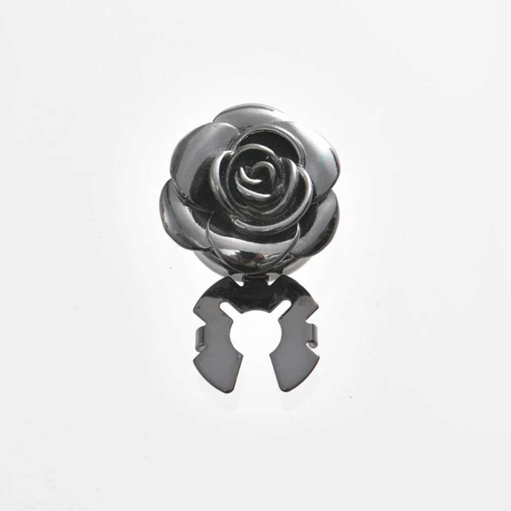 1Pcs New Arrival Elegant Alloy Rose Cufflinks for Women Scarf Clips Shirt Decorative Buttons Covers Fashion Jewelry Accessories XJ250614
