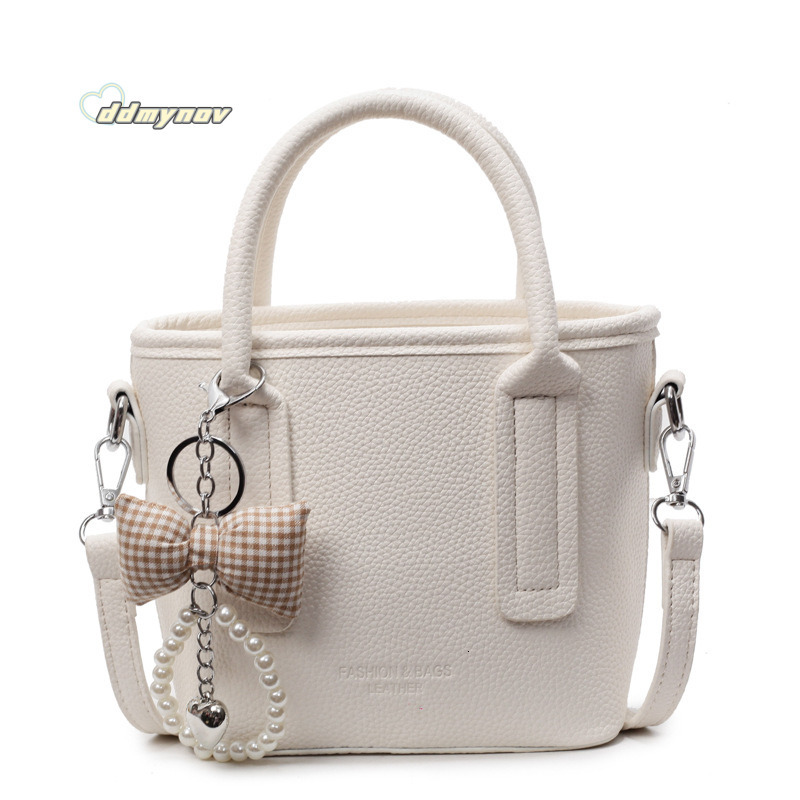 Textured Handbag for Women 2025 New Trendy Fashion Versatile Shoulder Commuter Crossbody Bucket Bag ddmynov