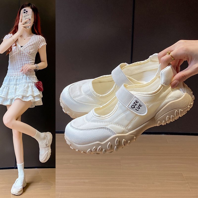 Ddmysports White Sneakers For Women Summer New Korean Style Ins Female Students Casual Sports Versatile Board Shoes Street Photography Xqk Outdoor Sho