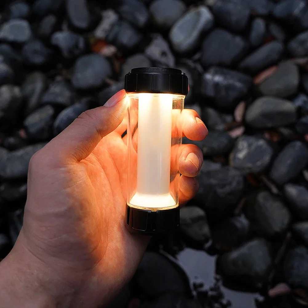 3000mAh Flashlight IPX4 Waterproof 200LM Portable Atmosphere Light Tripod Lampshade Hook Camping Lantern Accessories W250613