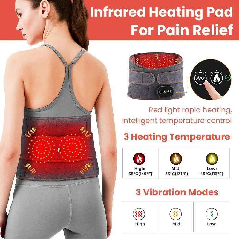 Electric Heating Massager Belts Vibration Iatable Heated Pads Protector Warmer Waist Back Warm Massage Health Care