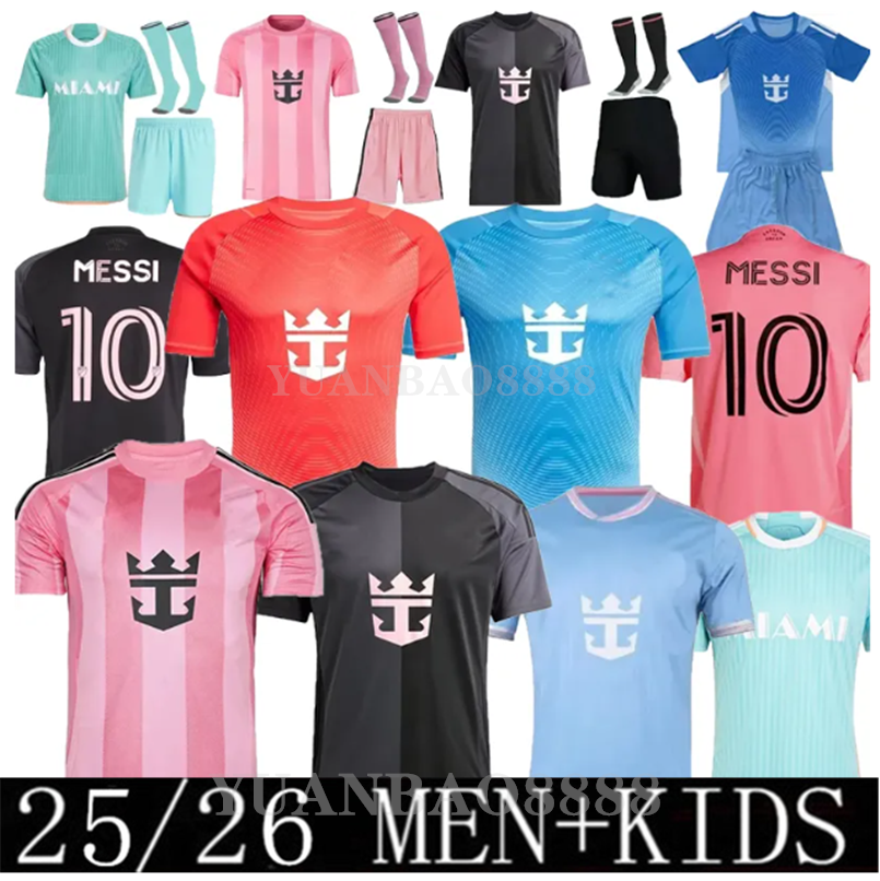 SUAREZ MESSIS Interes Miamis CF 2025 2026 Soccer Jerseys 2024 3rd Fans version shirt Baby Matuidi Women 24 25 football men kit kids equipment 3XL 4XL Grey