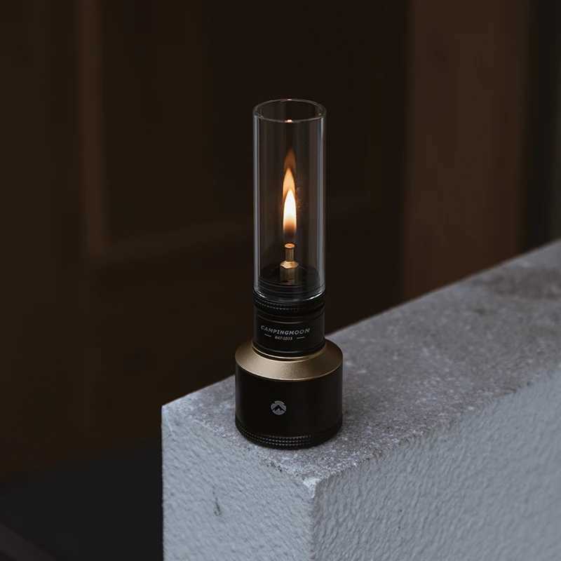 CAMPINGMOON Atmosphere Candle Light Set Equipped with Inflatable Aluminum Can Outdoor Camping and Barbecue Atmosphere Light W250613