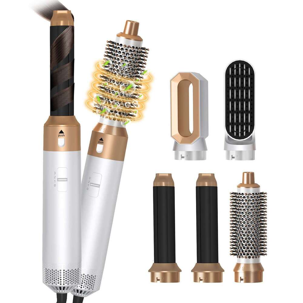 Multifunctional Hot Air 5-in-1 Set Hair Dryer with Negative Ion Straightening Comb and Curling Iron