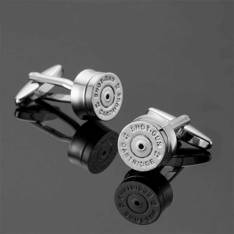 Mens French shirt cufflinks copper material classic style Bronze colored bullets cufflinks fashionable jewelry wholesaleXJ250614