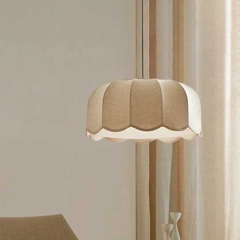 Nordic Fabric Art LED Pendant Lights for Living Dining Room Food Tables Study Bedroom Chandelier Home Decor Lusters Luminaires XJ2500613