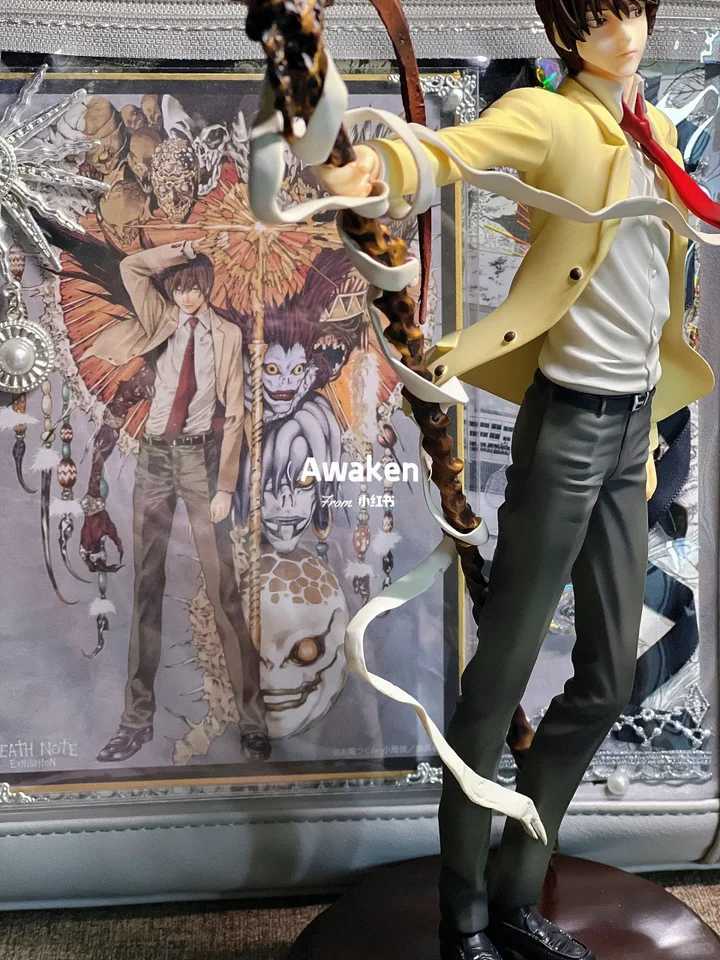 26cm Death Note Anime Yagami Light Action Figure Statue Figurines PVC Collection Sculpture Model Toy Boy Christmas Gift Ornament XJ250614