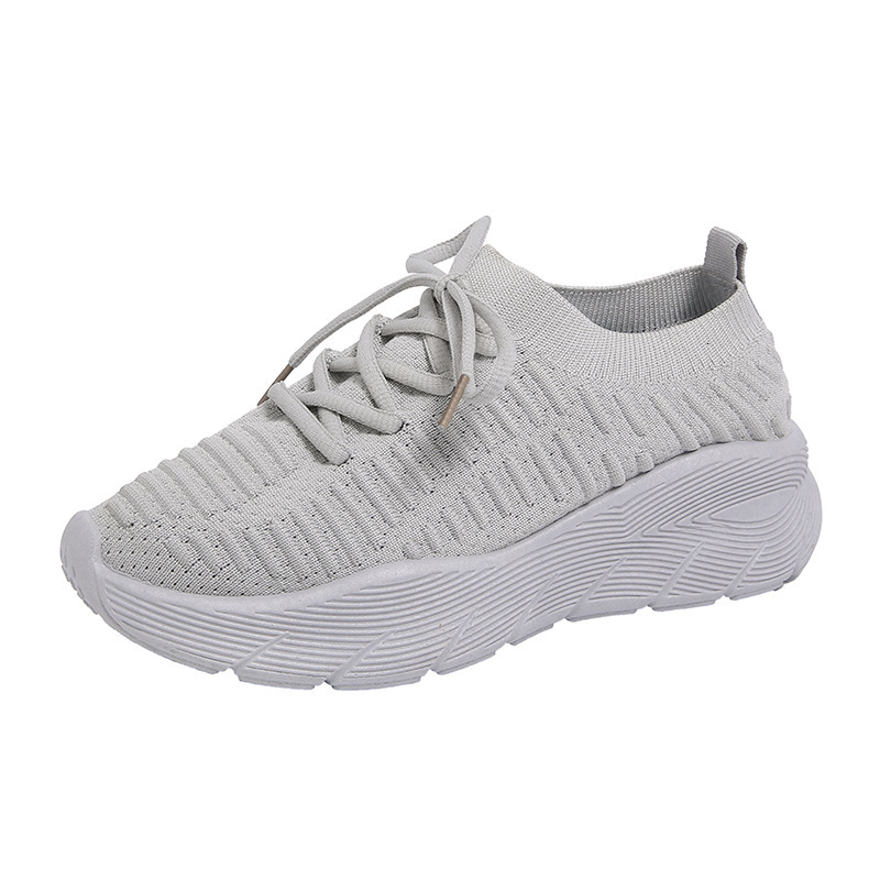 Ddmysports Summer New Flyknit Korean Style Sports Women S Mesh Breathable Student Casual Shoes Flat Running F Outdoor Shoes