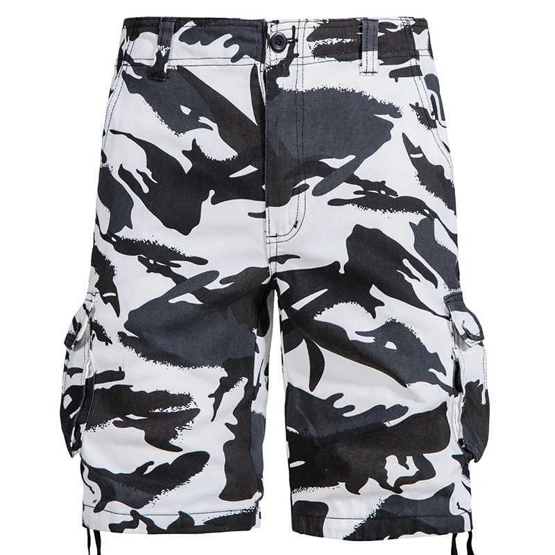 Mens Camo Shorts Summer Casual Half Pants Camouflage Outdoor Sports Short Pants Side Pocket Cotton Breathable Shorts W250614
