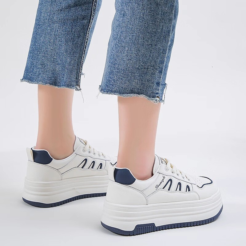 Ddmysports Versatile Thick Soled White Sneakers Women Suitable For Dresses New Summer Mesh Breathable Casual Sports Shoes Outdoor Shoes