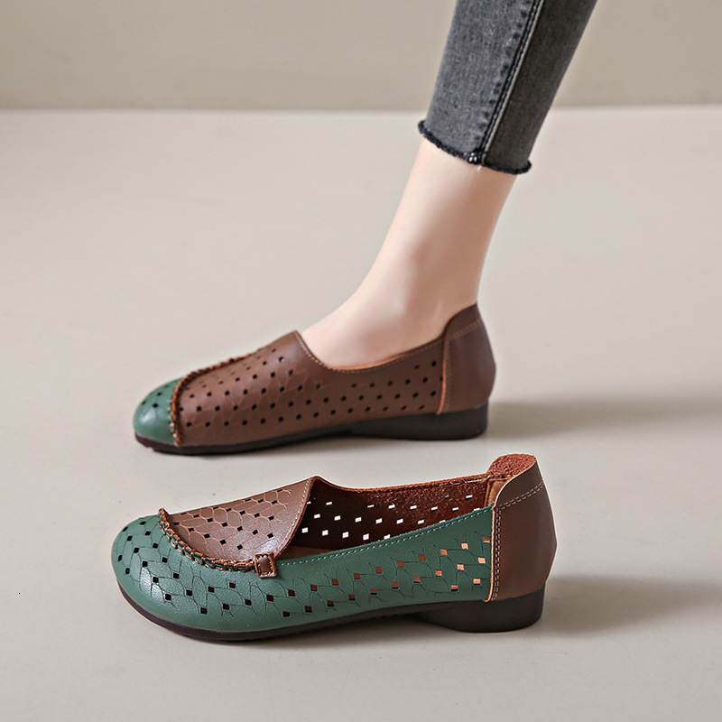 Ddmysports Spring New Casual Sandals For Women Hollow Soft Sole Non Slip Flat Clogs Mom Shoes Outdoor Shoes