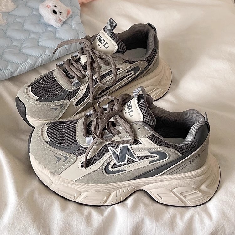 Ddmysports Spring New Women S Dad Shoes Lightweight Breathable Soft Small Size Thick Sole Height Increasing Casual Sneakers Outdoor Shoes