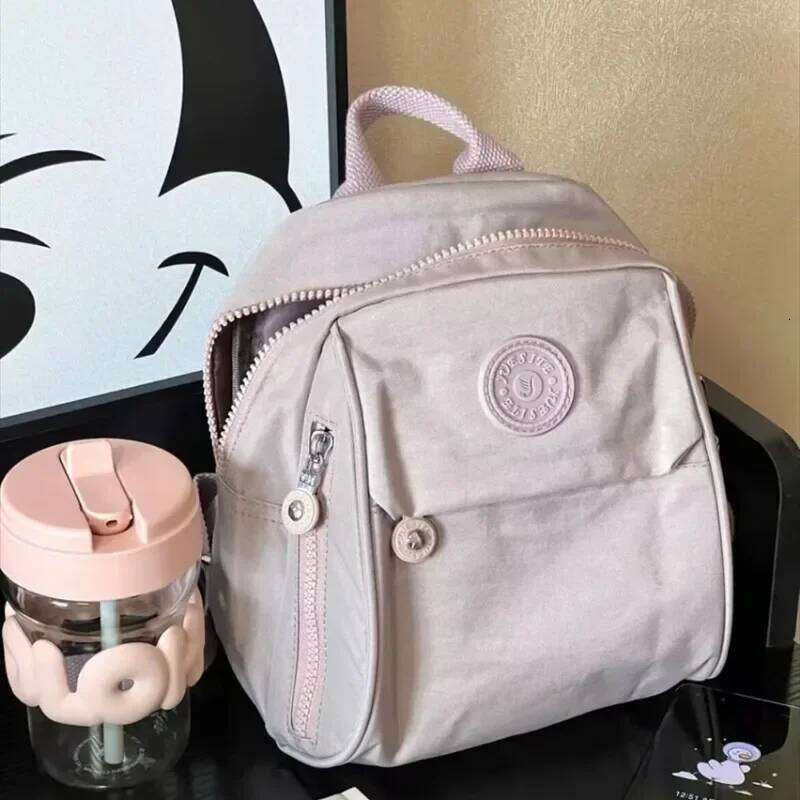 Mini Backpack Oxford Cloth Solid Color Backpacks Women Waterproof Fashion Versatile Canvas Package Student Class Vacation Bags