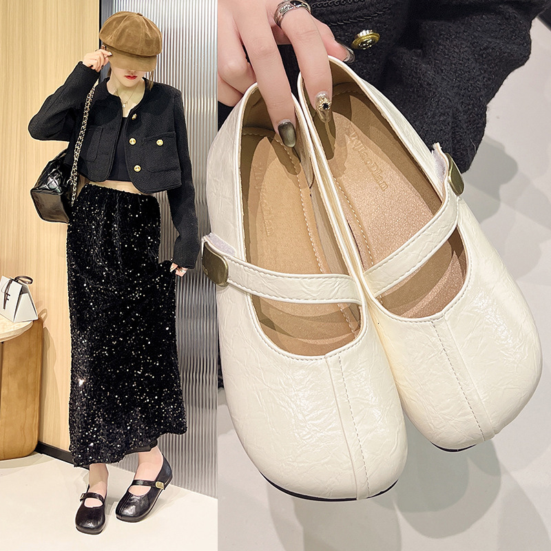 Ddmyoutdoor Spring And Autumn Slip On Casual Loafers New Women S Flat Mary Jane Single Shoes Outdoor Shoes