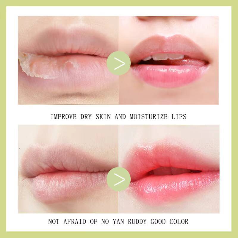 Aloe Vera Color-changing Lipstick,Moisturizes Hydrates Waterproof Non-sticky Long-lasting Tinted Lip Gloss happy