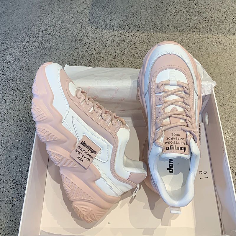 Ddmysports Korean Style Spring And Autumn Harajuku Internet Celebrity Dad Shoes Ins Trend Versatile Casual Thick Soled Sneakers For Women Outdoor Shoe