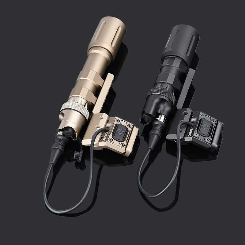 Tactical PLHV2 PLH-V2 Flashlight 1300 lumens Scout Light Hunting Weapon Lamp Offset Side UNIT Mod Butt Switch Mount Fit 20mm RailXJ250613