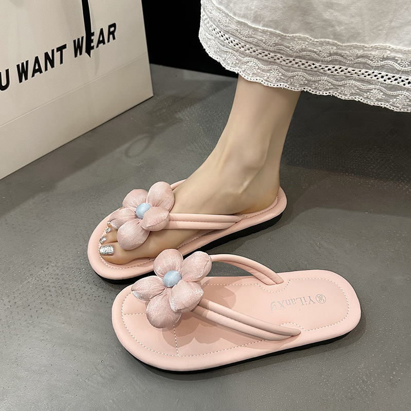 Ddmyoutdoor Trendy Cute Versatile Flat Flip Flops For Women Summer New Style Skirt Matching Non Slip Soft Sole Sandals Outdoor Shoes