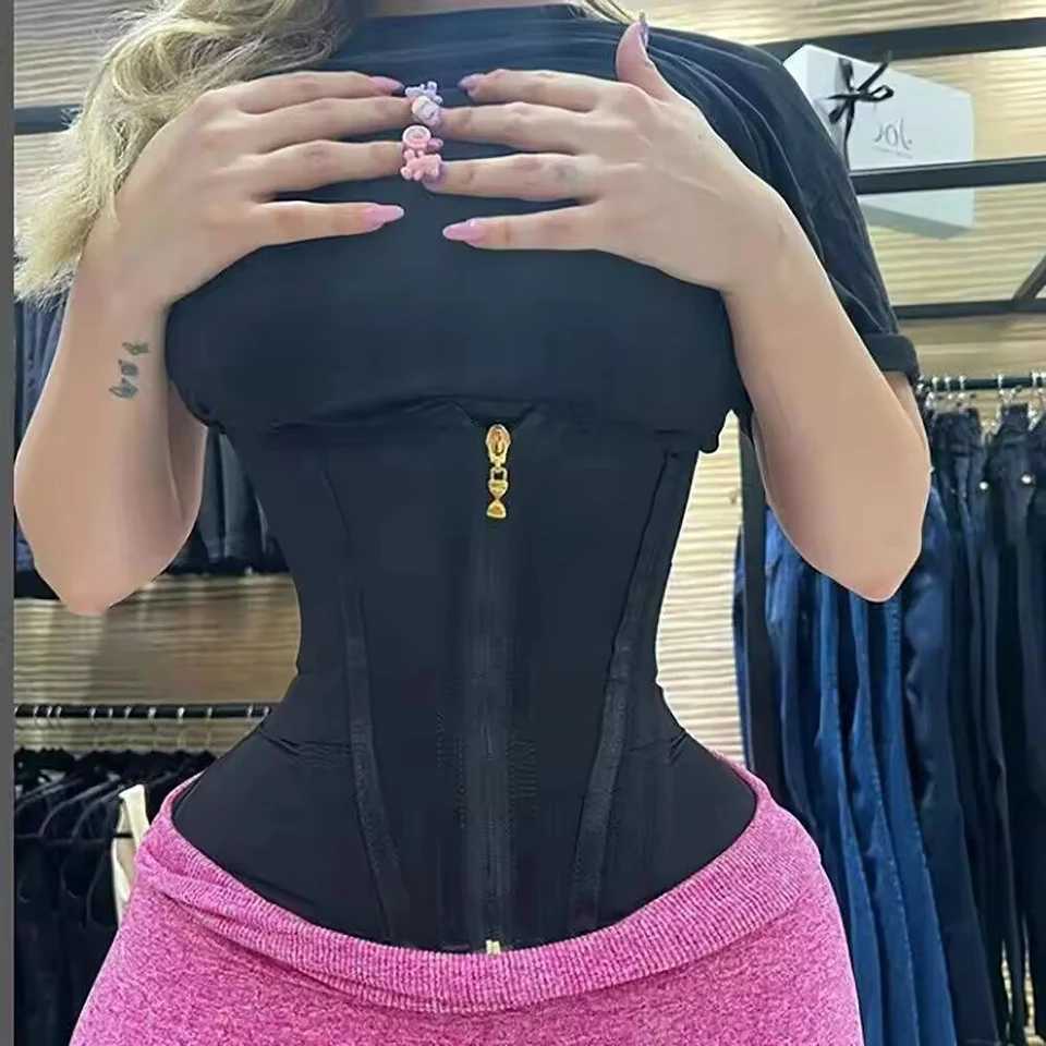 Women Plus Size Shapewear Waist Corset Tummy Control Zipper Vest Body Shaper Cincher Slimming Belt Sports Girdle XJ250614