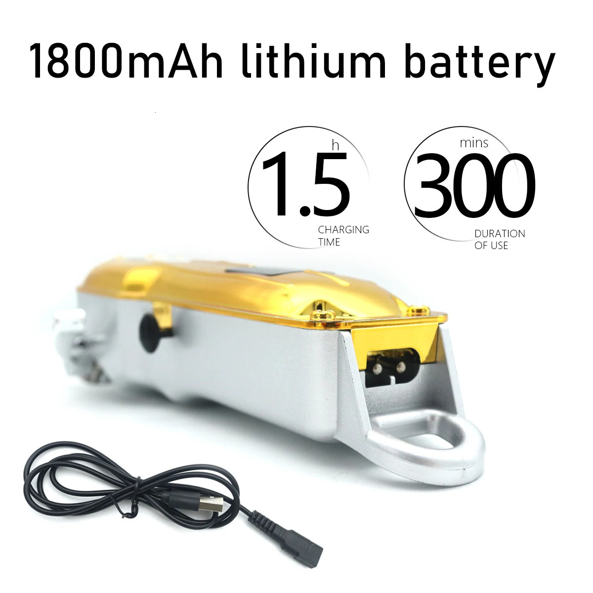 10W Mens Hair Clipper High Power LED Display Low Noise Cordless USB Interface Hair Cutting Machine Professional Barber Machines 250612