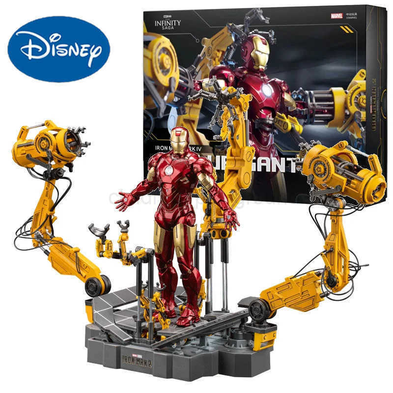 Zd Toys Suit Up Gantry With MK4 Iron Man Gantry Original 1/10 Tony Stark Model Action Figure Collectible Toy Gift For Kid W250614