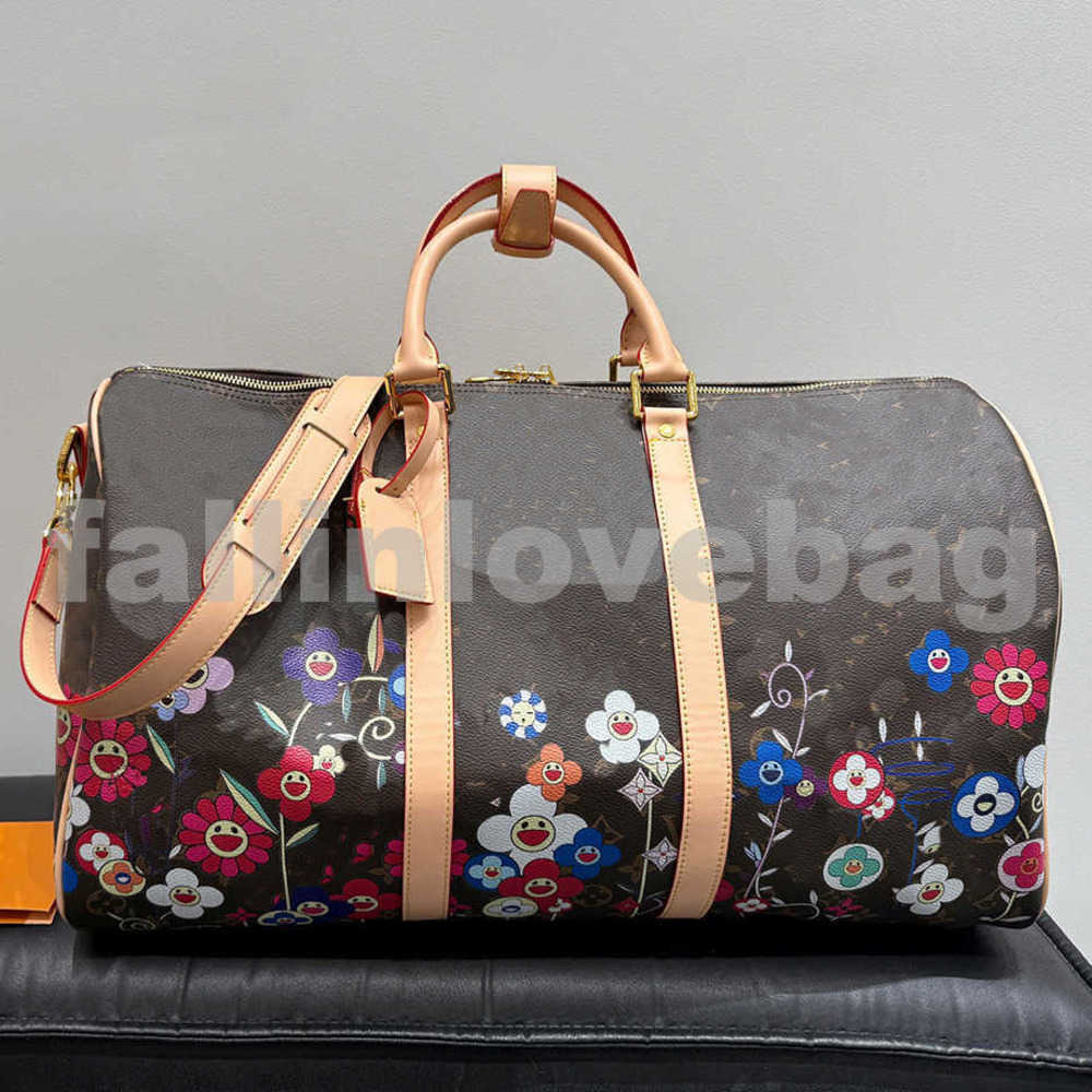10A Designer Duffle Bag 2025 Cherry blossom Hot Men Travel Bag Women keepall Fashion Travel Bag Large Capacity Zipper Shoulder Crossbody High Quality trend