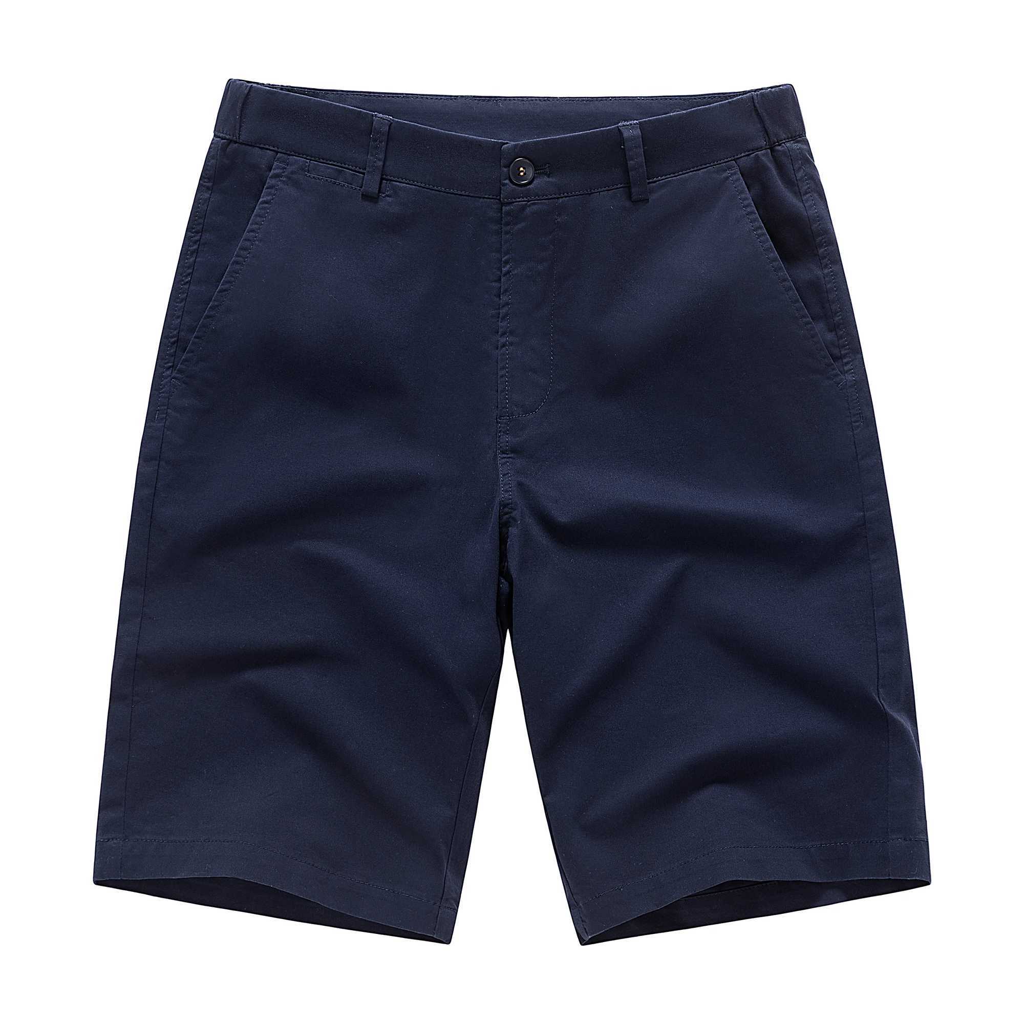 2025 New Mens Cotton Casual Shorts Summer Business Casual Knee Pants Classic Khaki Outdoor Casual Sports Beach PantsW250614