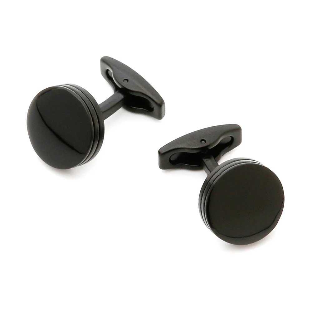 Cufflinks Men 2022 TOMYE XK22S055 Casual Personalized Fashion Round Black Formal Button Cuff Links Dress Shirts Wedding Gifts XJ250614