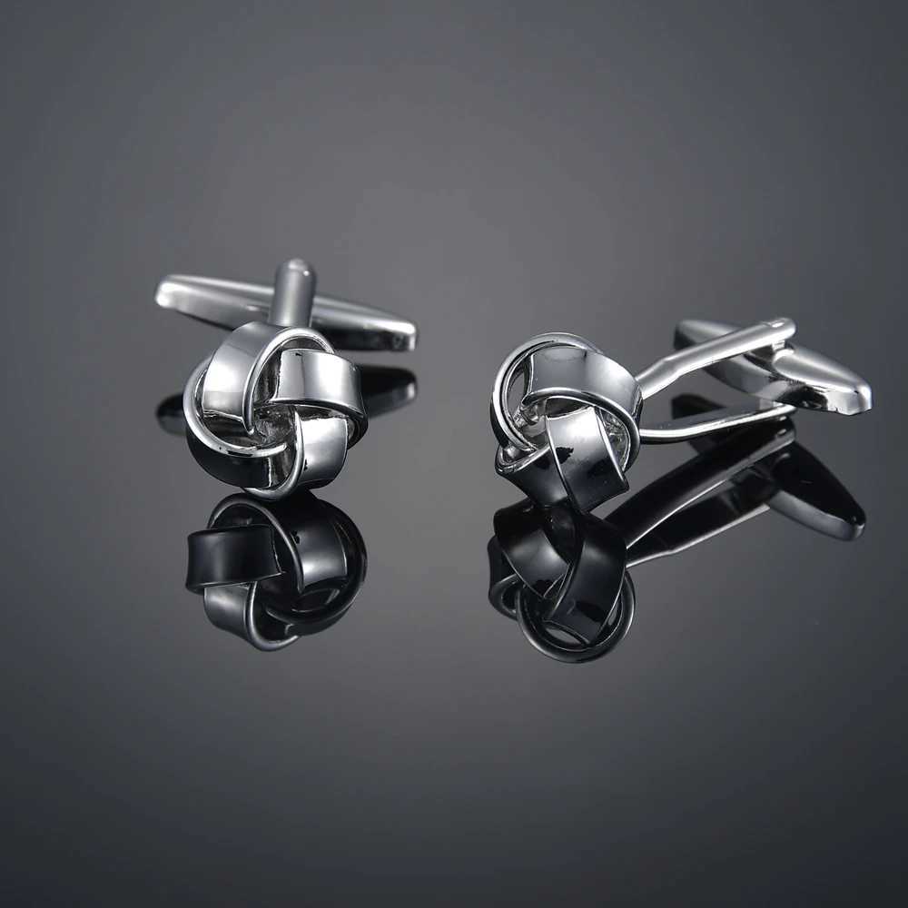 Light Luxury Cufflinks Mens Shirt Cuff Nail French Animal Button Twist Knot Design Wedding Groom Suit Sleeve Anniversary XJ250614