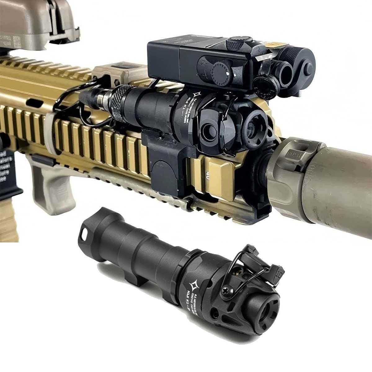 KIJI K1 K1-10 IR Weapon Scout Light Aluminum CNC IR 850nm Illumination Hunting Scout Light Tactical K10 IR/LED FlashlightXJ250613