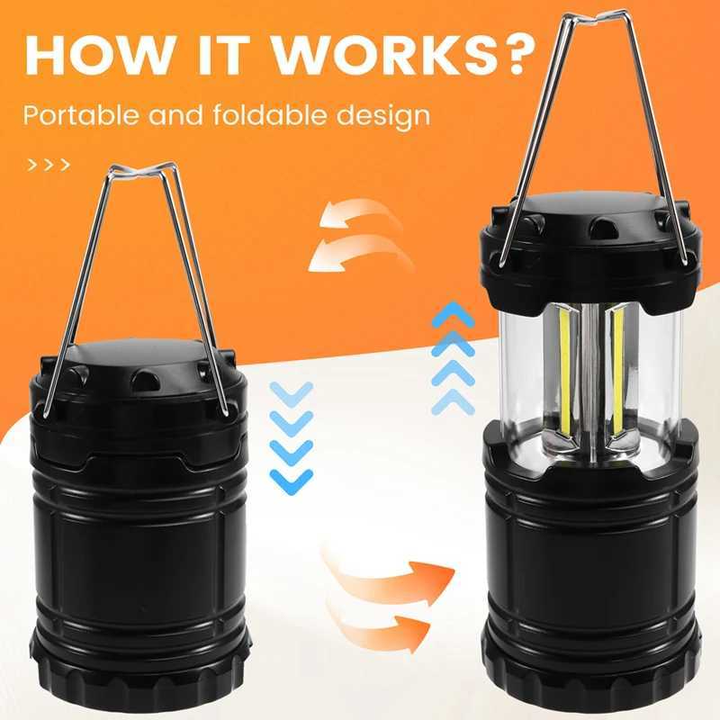 Foldable Camping Light LED Portable Lantern Outdoor Use Lantern Camping And Hiking Lights W250613