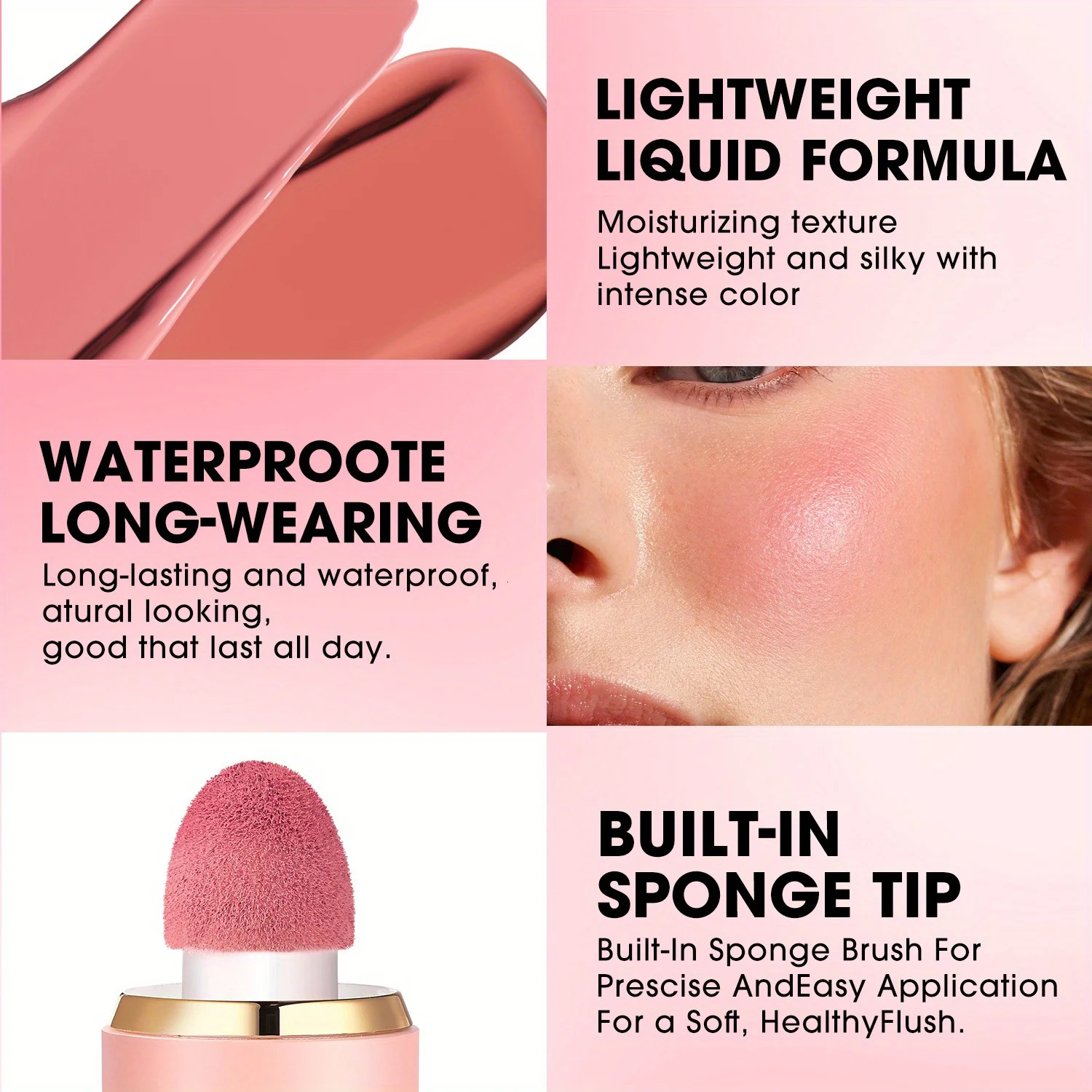 Liquid Blush Matte Clear Natural Cross-border Blush Stick Atmosphere Pure Desire Pseudo Plain Face 250614