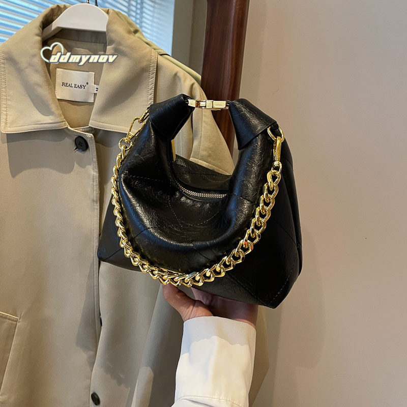 2025 New High-End Crossbody Quilted Chain Handbag Design Dumpling Bag for Women ddmynov